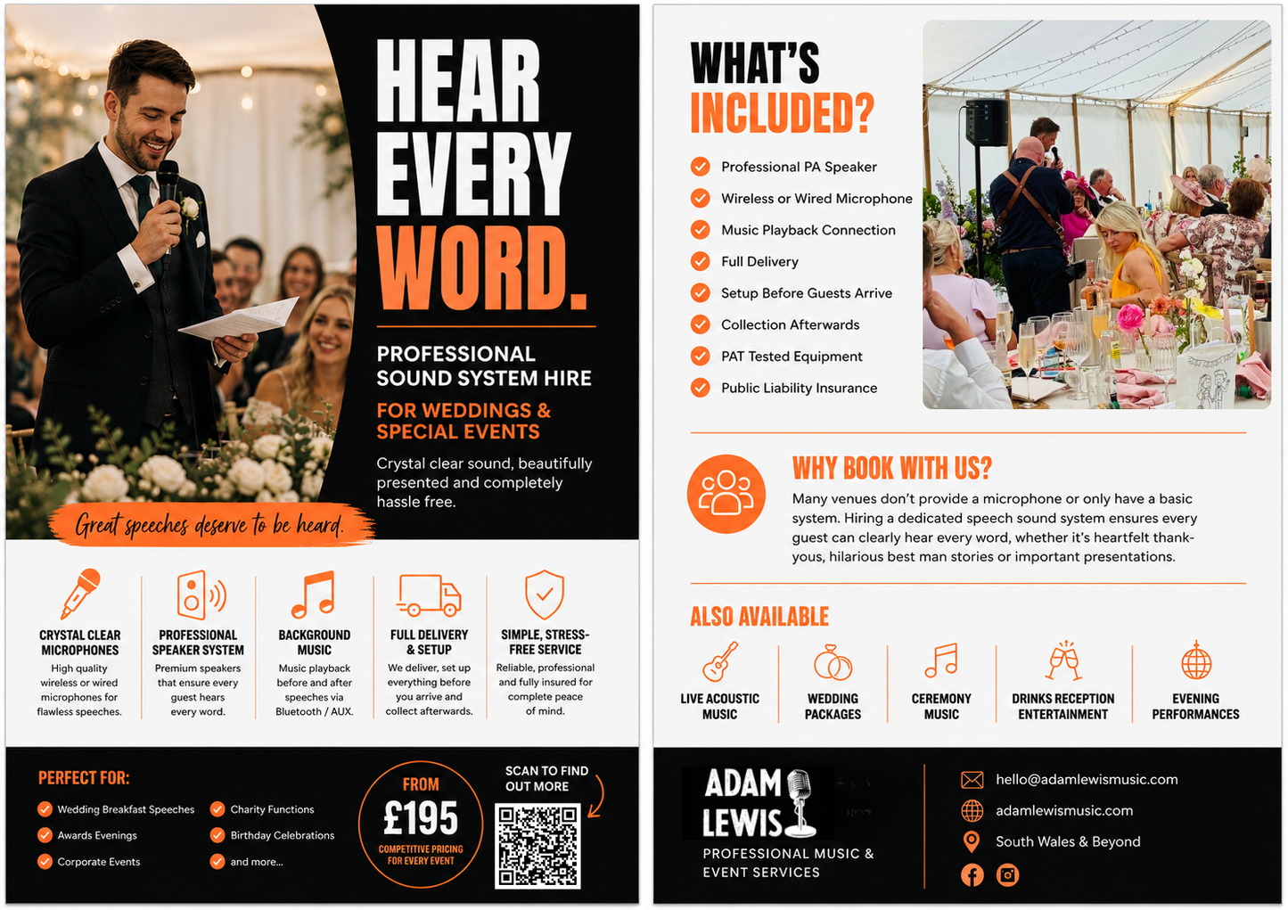 Sound System Hire & Set Up for Speeches