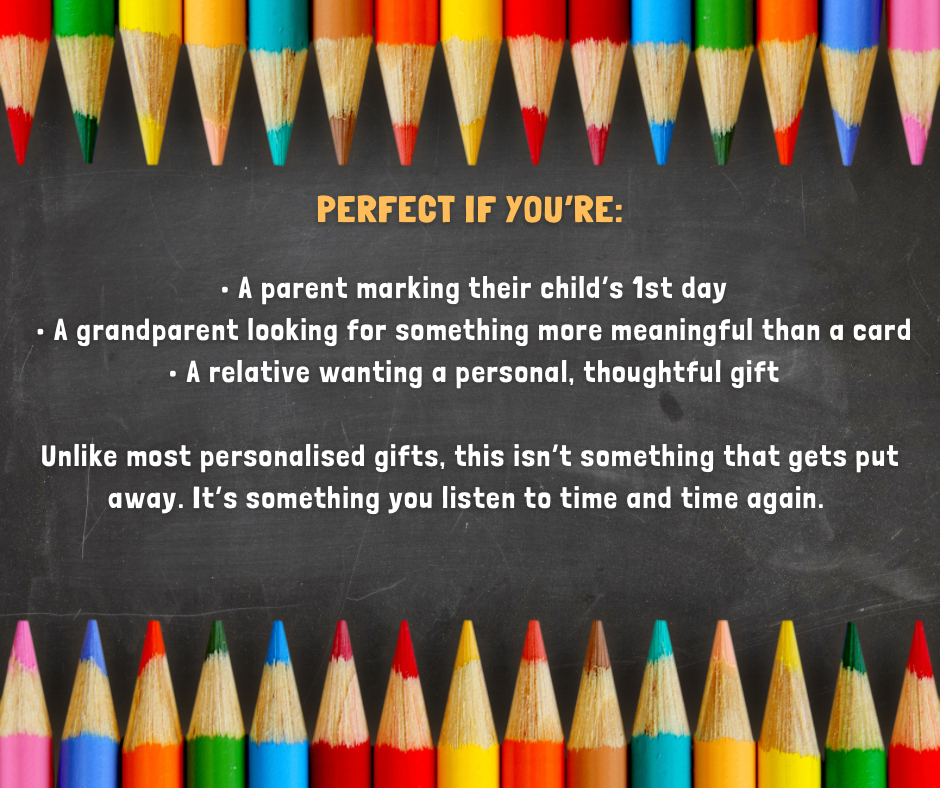 My 1st Day at School - Personalised Song