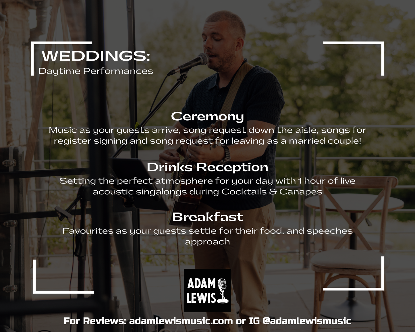Professional Live Wedding Music: South Wales and beyond