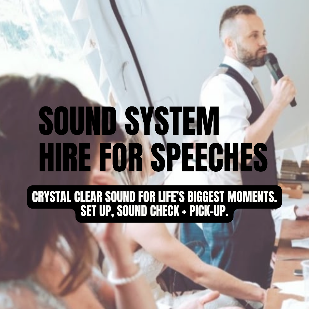 Sound System Hire & Set Up for Speeches