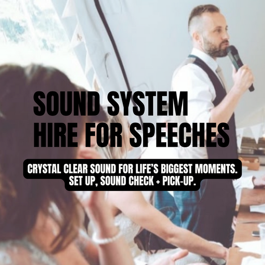 Sound System Hire & Set Up for Speeches