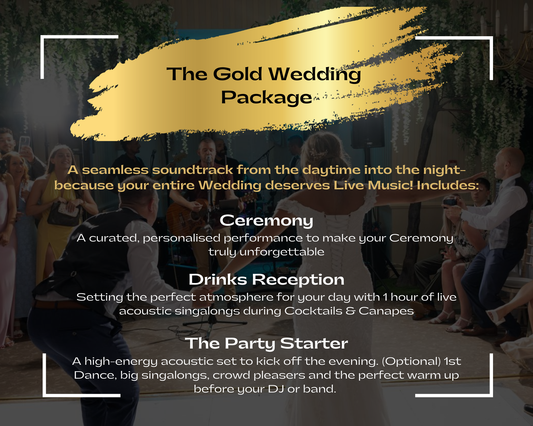Gold Wedding Live Music Package for Brides and Grooms 
