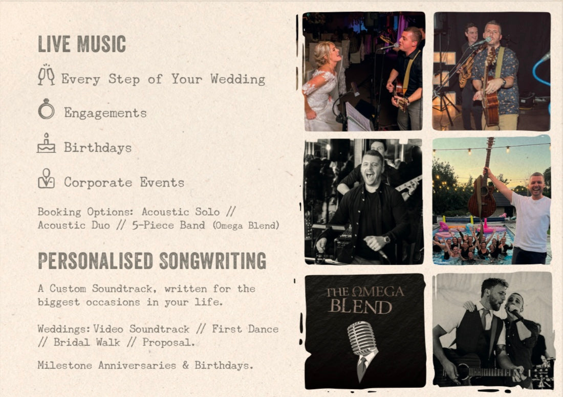 Live Performance Packages: Weddings