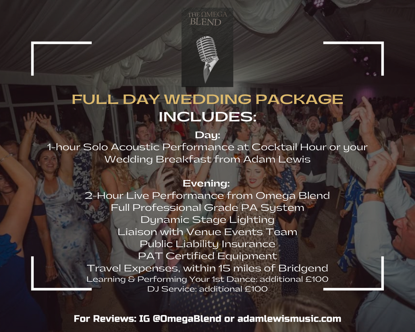 Professional Live Wedding Music: South Wales and beyond