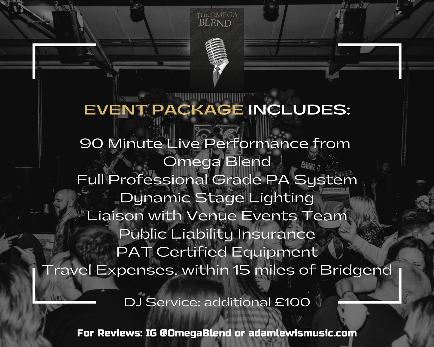 Professional Live Event Music: South Wales and beyond