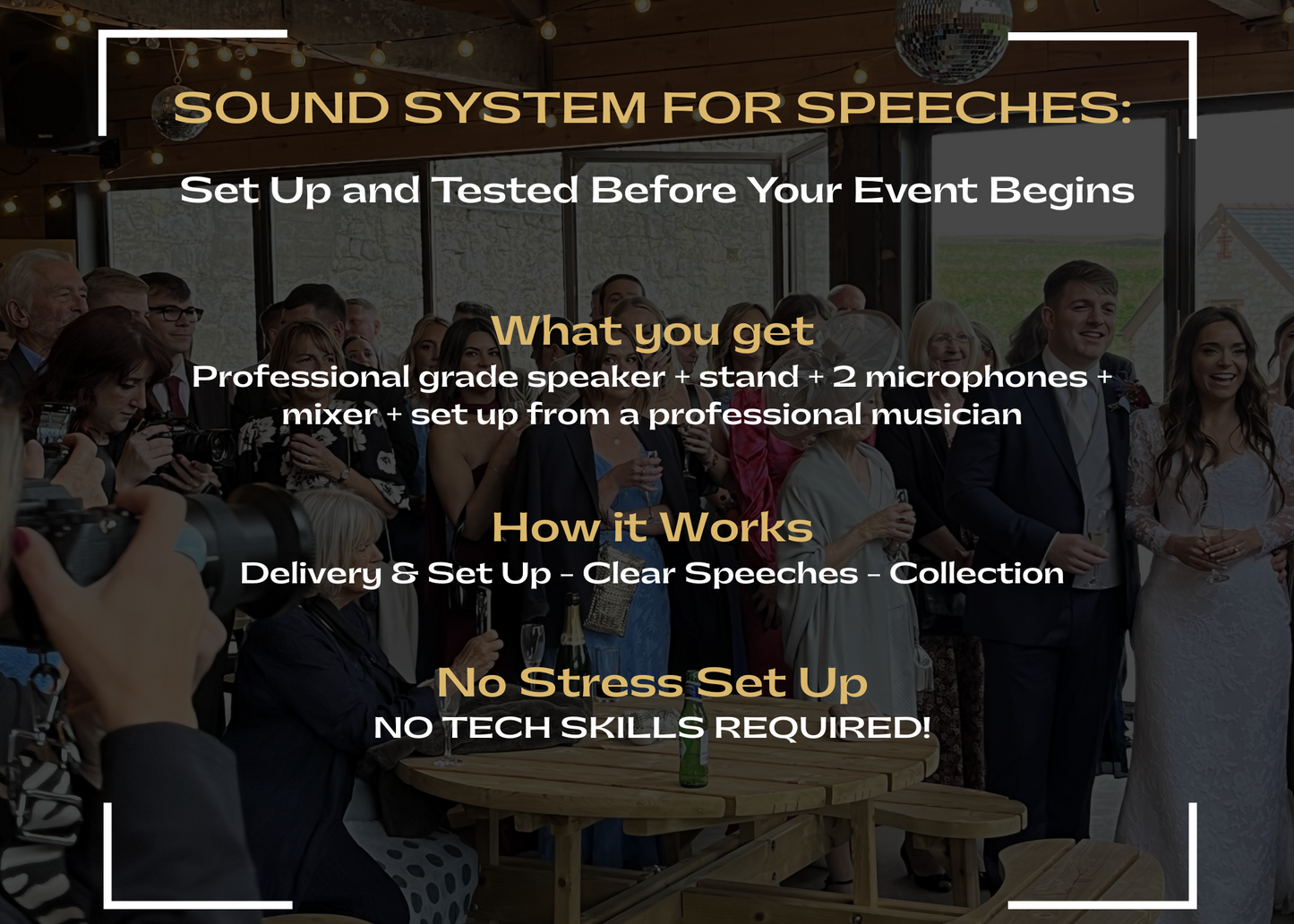 Sound System Hire & Set Up for Speeches